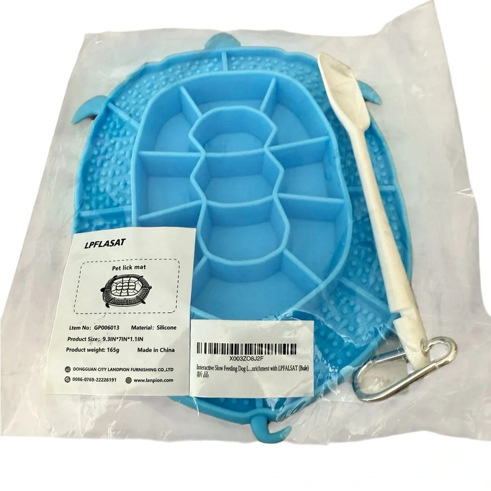 LPFLASAT Brand New Pet Licking Mat For Dogs And Cats -Blue